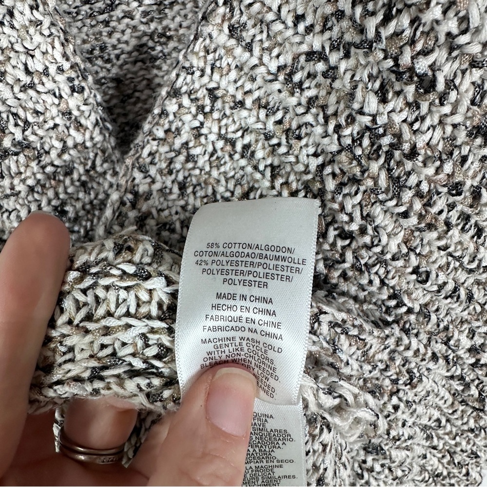 Jones New York Marled Sweater Vest Medium Open Front - Picture 5 of 6